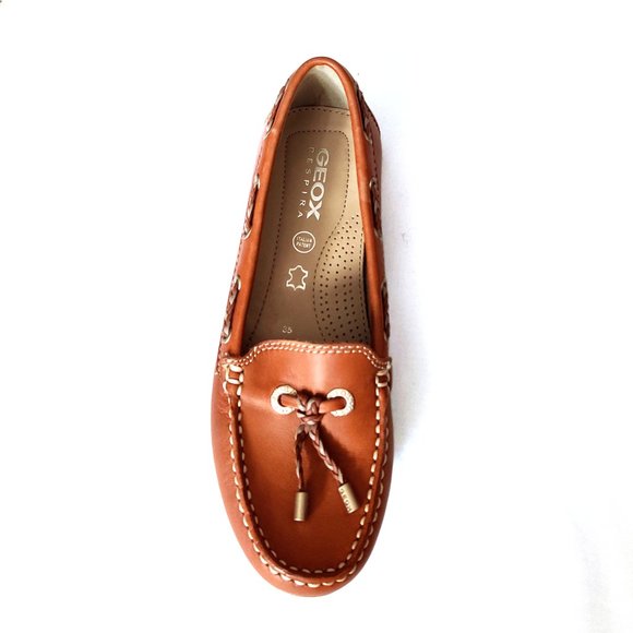 Geox Brown Leather Loafers - Picture 7 of 8